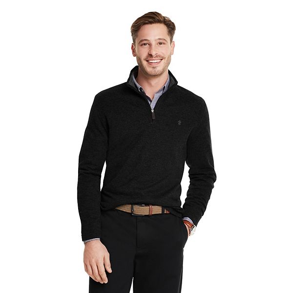Men's IZOD Premium Essentials Classic-Fit Sweater Fleece Quarter-Zip ...