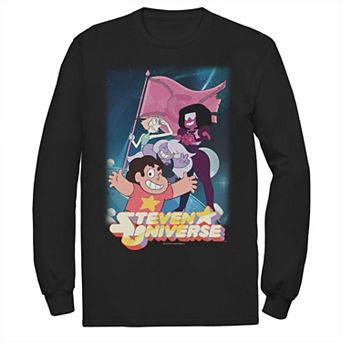 Men's CN Steven Universe Team Flag Poster Long Sleeve Graphic Tee