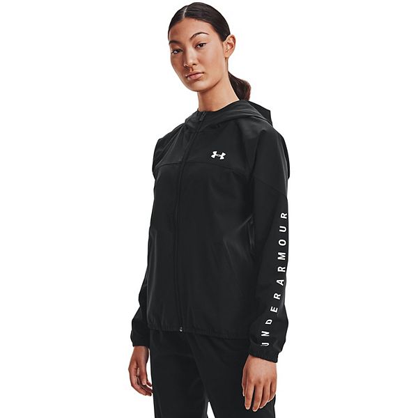 Women's under armour 2024 woven hooded jacket