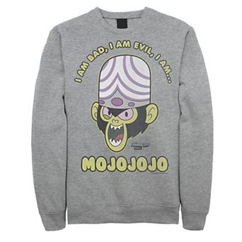 Men's Cartoon Network Mojo Intro "I Am Bad, I Am Evil, I Am... MOJOJOJO" Fleece