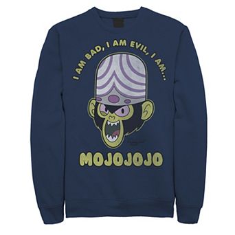 Men's Cartoon Network Mojo Intro "I Am Bad, I Am Evil, I Am... MOJOJOJO" Fleece