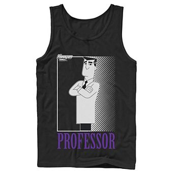 Men's Cartoon Network Powerpuff Girls Professor Portrait Logo Tank Top