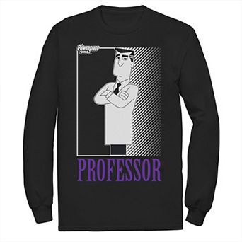 Men's Cartoon Network Powerpuff Girls Professor Portrait Long Sleeve Tee