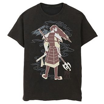 Men's Cartoon Network Samurai Jack Never Looks Back Water Color Tee