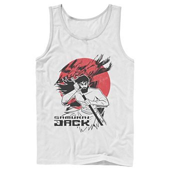 Men's Cartoon Network Samurai Jack The Warrioer & The Sun Graphic Tank Top
