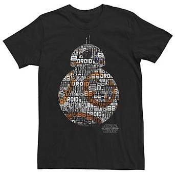 Men's Star Wars BB-8 Word Fill Portrait Tee
