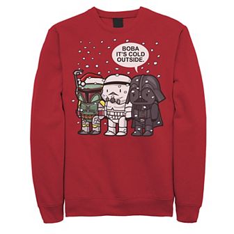 Men's Star Wars Christmas Boba It's Cold Outside Sweatshirt