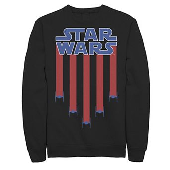 Men's Star Wars Fighter Jets Star Bangled Banner July 4th Sweatshirt