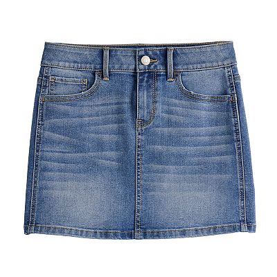 Girls 7 16 Plus Size SO Jean Skirt