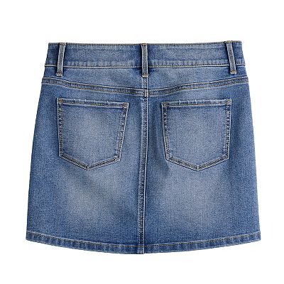 Girls 7 16 Plus Size SO Jean Skirt