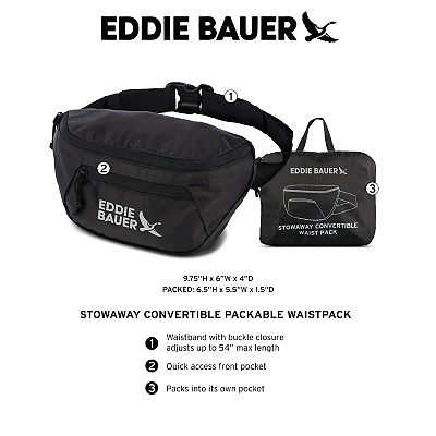 Eddie Bauer Stowaway Convertible Packable Waist Pack