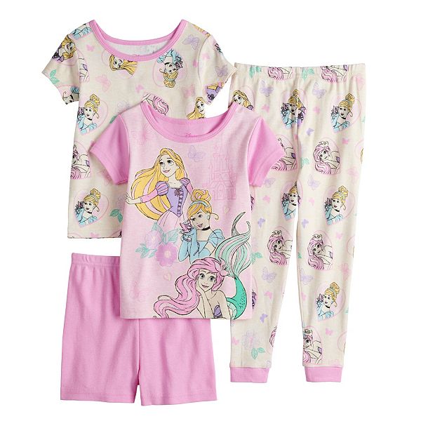 Disney Princess Girls Pyjamas Pjs Ages 1 to 4 Years