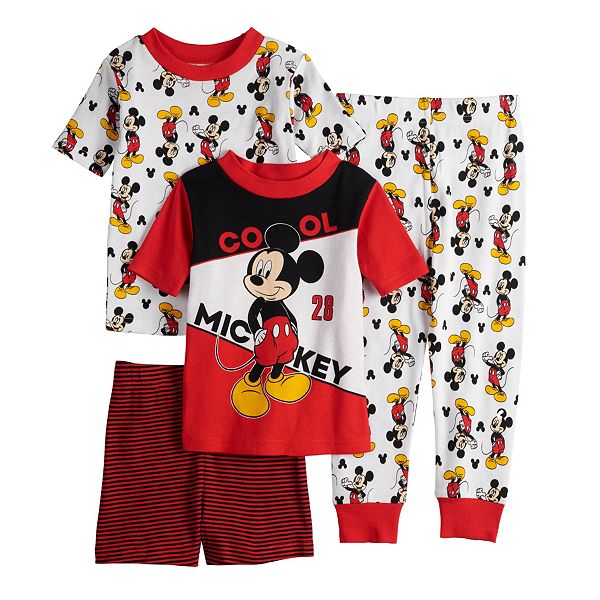Disney S Mickey Mouse Toddler 4 Piece Pajama Set