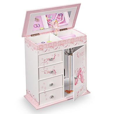 Mele & Co. Trissa Girls Musical Ballerina Jewelry Box