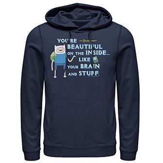 Men's Adventure Time Finn You're Beautiful Inside Portrait Hoodie