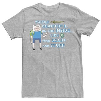 Men's Adventure Time Finn You're Beautiful Inside Portrait Tee