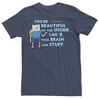 Men's Adventure Time Finn You're Beautiful Inside Portrait Tee