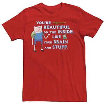 Men's Adventure Time Finn You're Beautiful Inside Portrait Tee