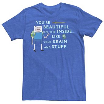 Men's Adventure Time Finn You're Beautiful Inside Portrait Tee