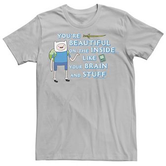 Men's Adventure Time Finn You're Beautiful Inside Portrait Tee