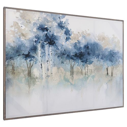 Fine Art Canvas Water's Edge I in Light Gray Frame