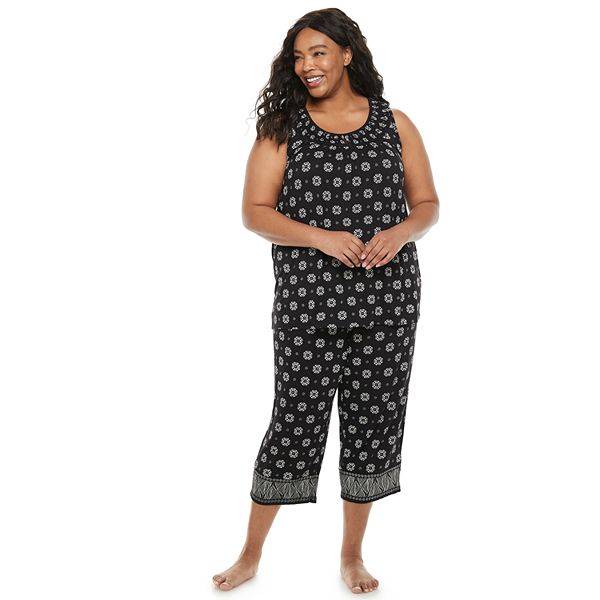 Plus size capri online pajamas