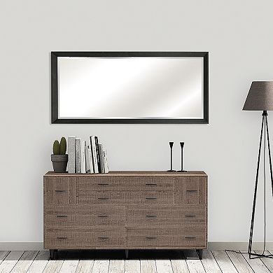 Belle Maison Black Angled Leaner 24x58 Mirror