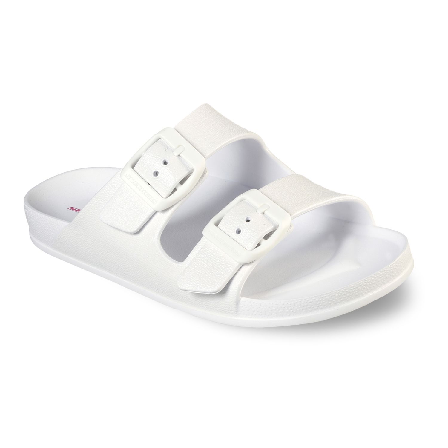 skechers white sandals