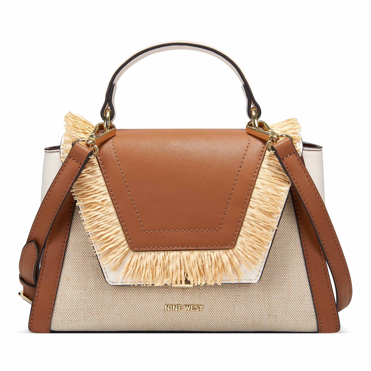 nine west beige purse