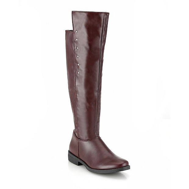 Kohls burgundy boots store