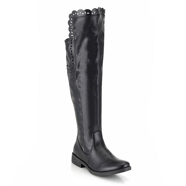 Kohls black 2024 riding boots