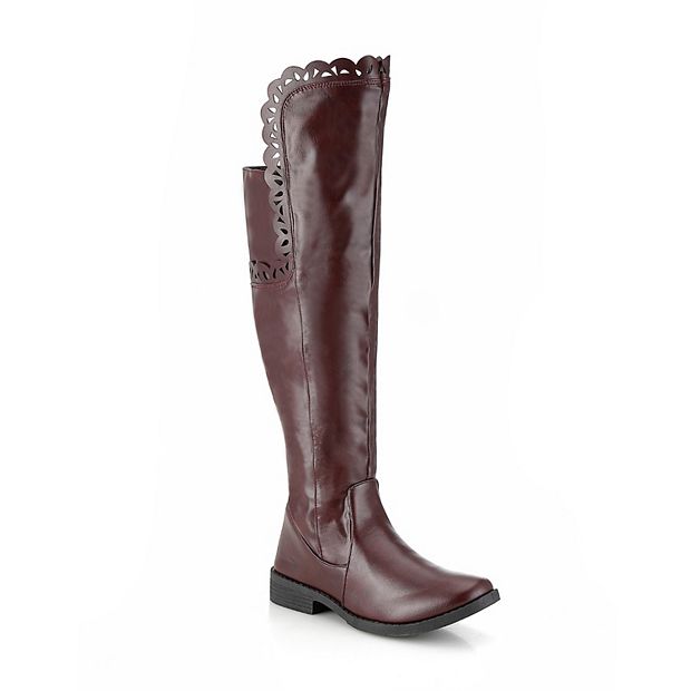 Kohls burgundy boots online