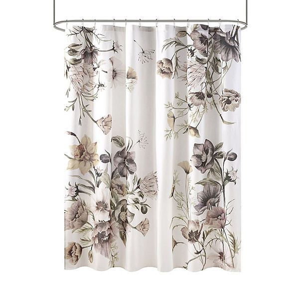 Madison Park Gisele Printed Cotton Shower Curtain