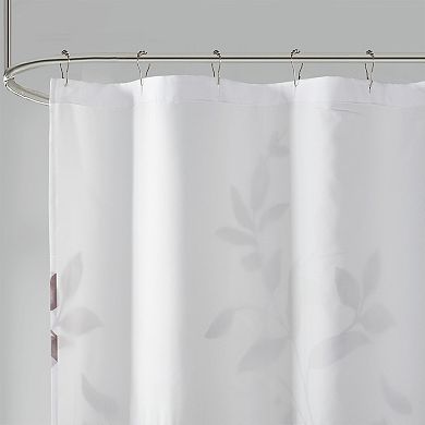 Madison Park Vera Burnout Printed Shower Curtain