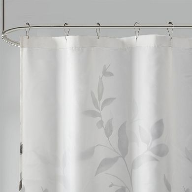 Madison Park Vera Burnout Printed Shower Curtain