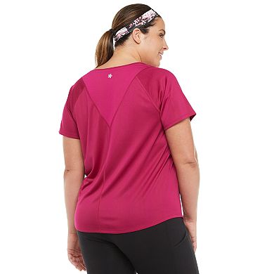 Plus Size Tek Gear® V-Back Mesh Performance Tee