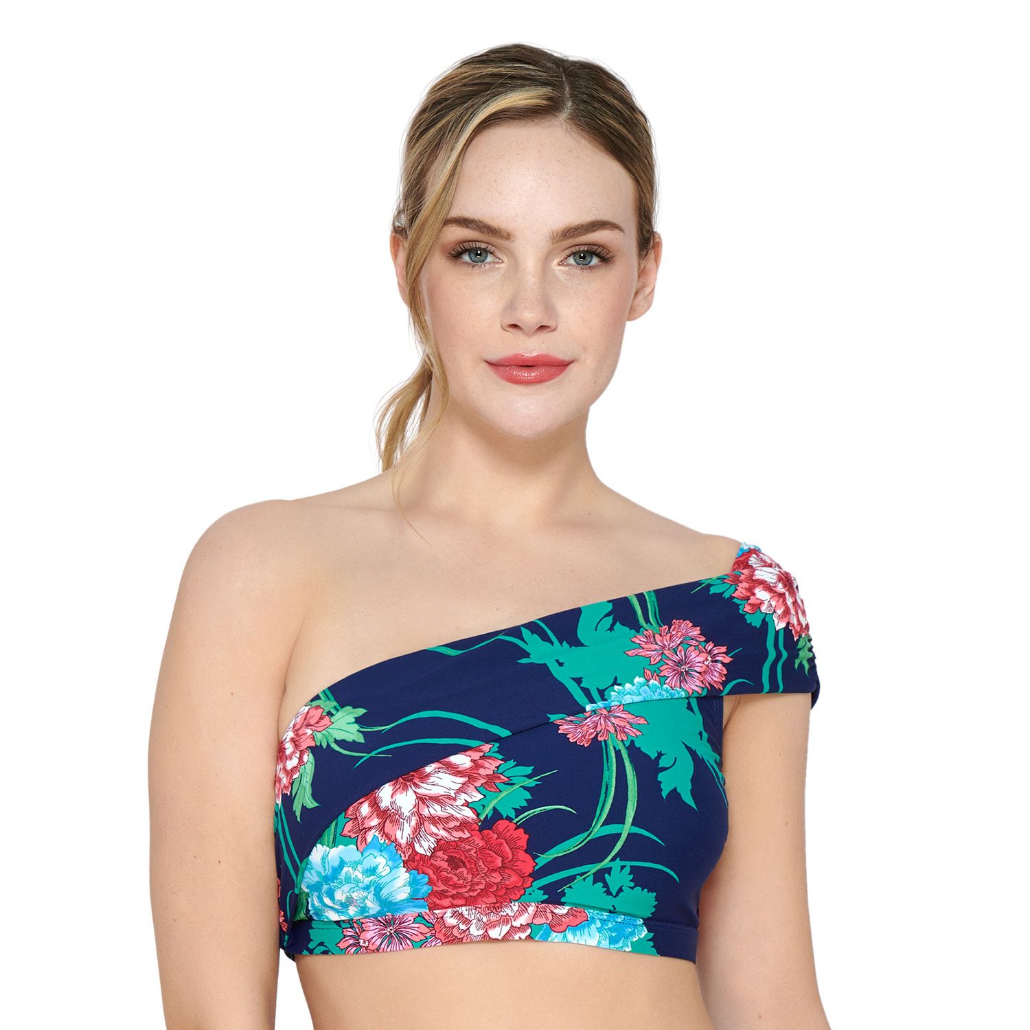one shoulder swimsuit top
