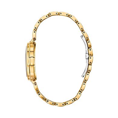 Citizen Eco-Drive Women's Capella Crystal Accent Gold Tone Stainless Steel Watch - EX1512-53A