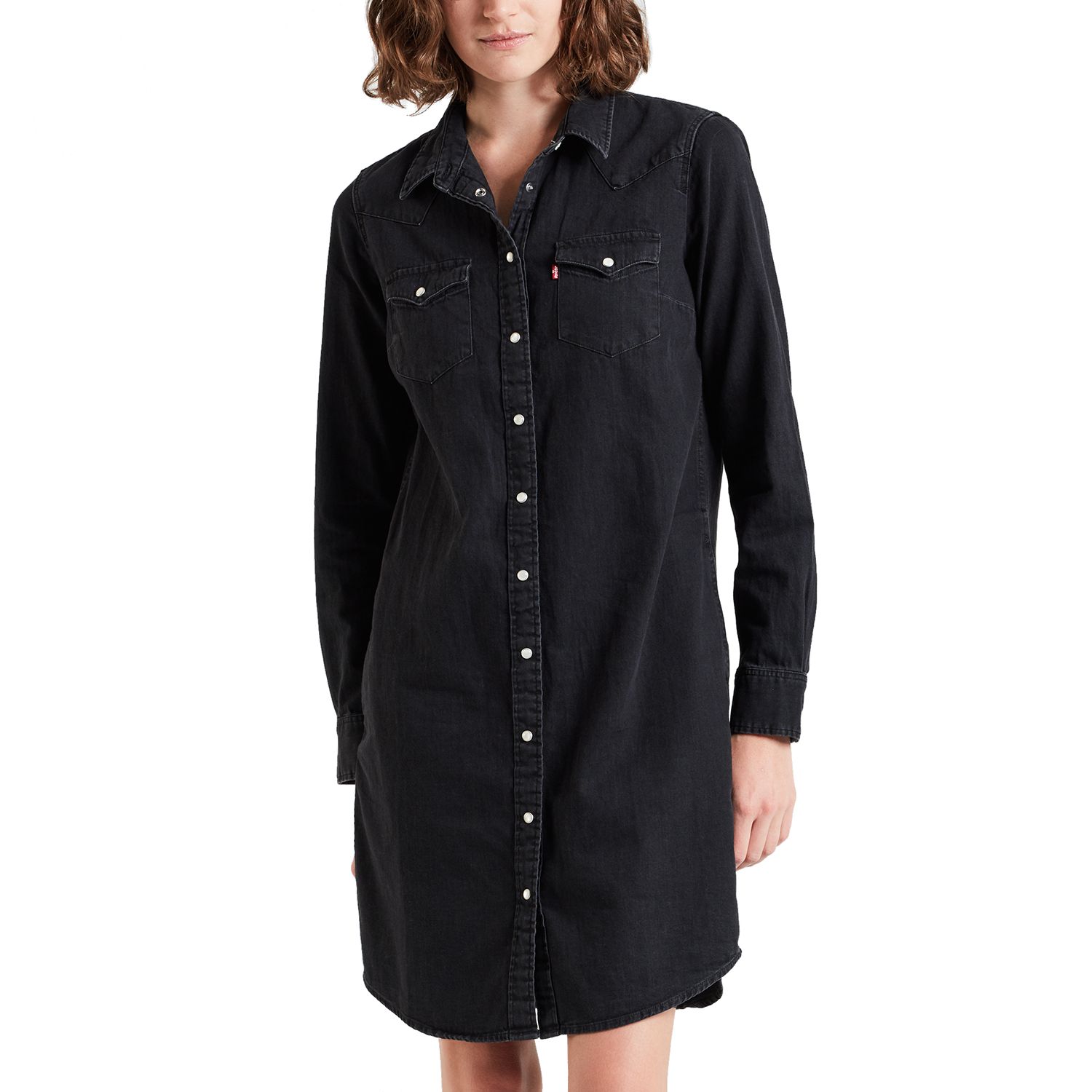 levi's women's denim shirt dress