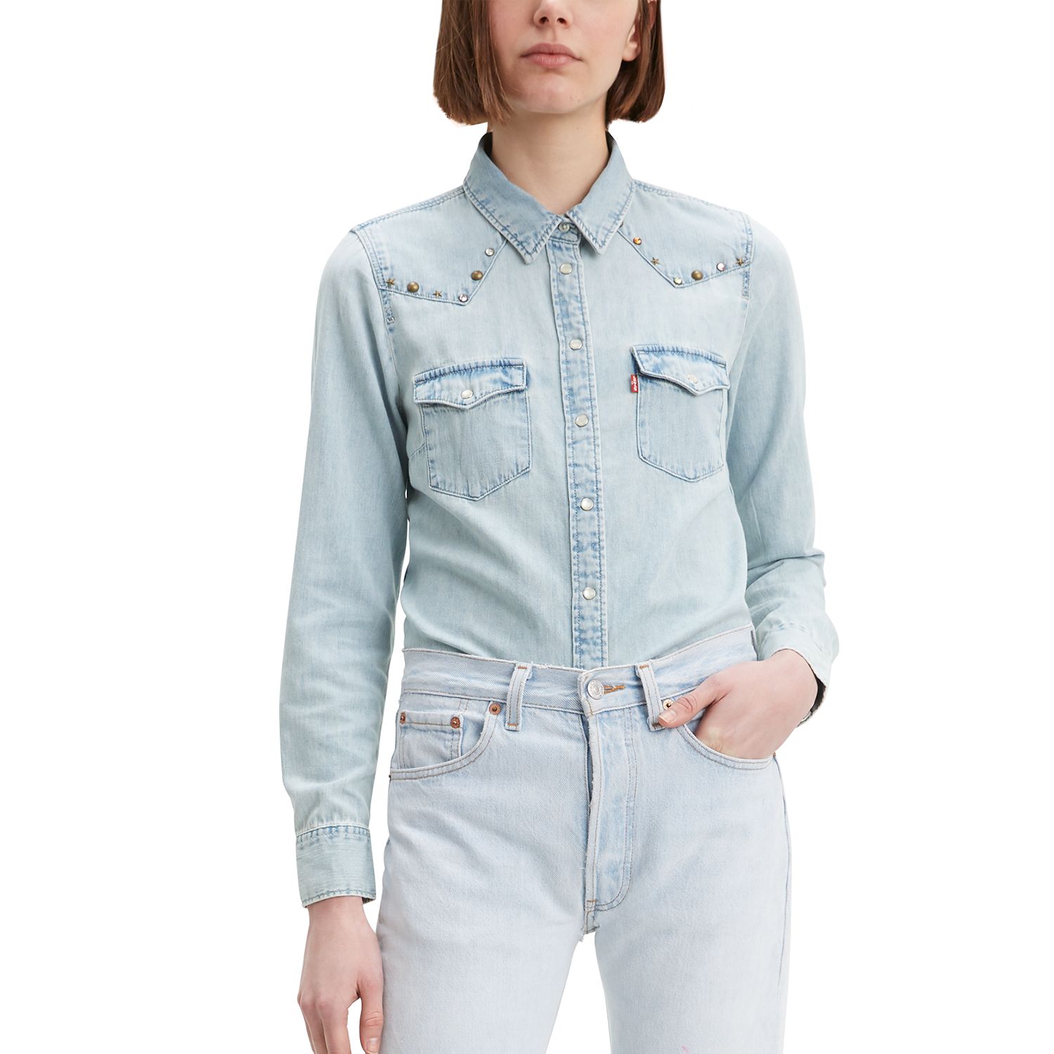 levis western shirt womens