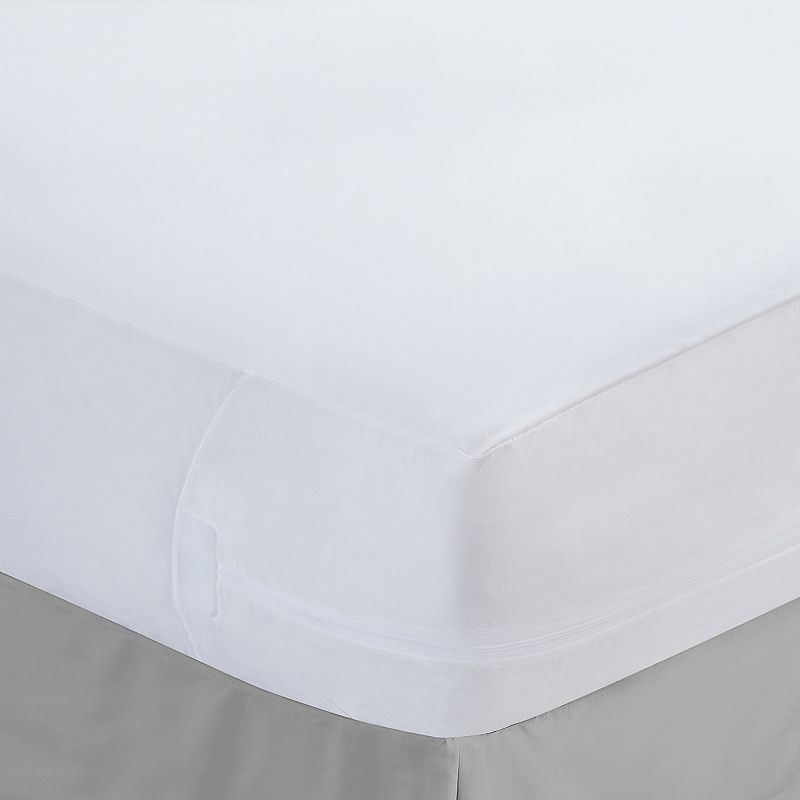 All-In-One Easy Care Mattress Protector with Bed Bug Blocker, White, Twin