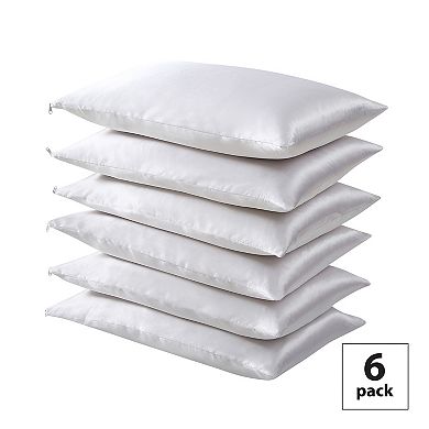 Fresh Ideas Satin Hair Keeper 6-Pack Pillow Protector Set