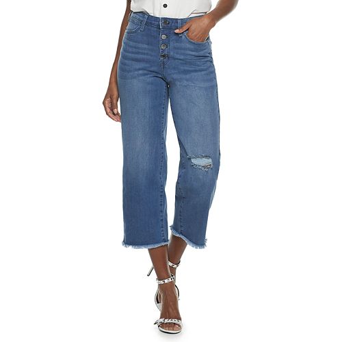 high waisted crop jeans womens