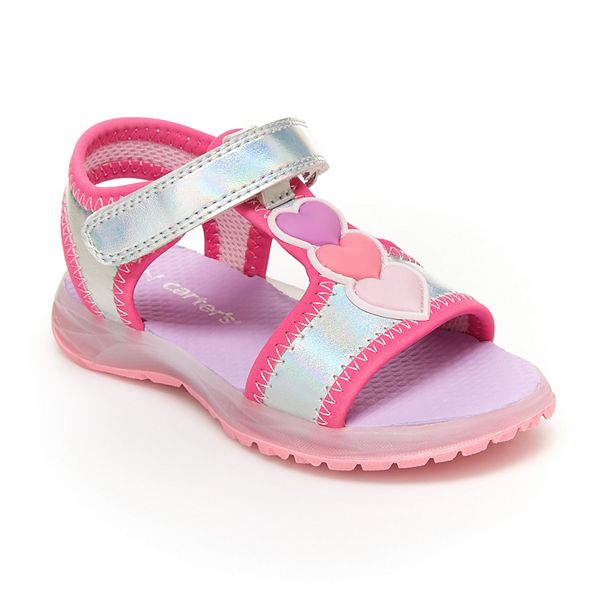 New w/defect Girl's Toddler Carter's Birdy Pink Light Up  Sandal M28 