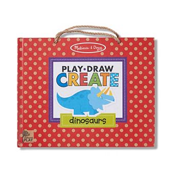 Melissa & Doug Natural Play: Play, Draw, Create Reusable Drawing & Magnet Kit - Dinosaurs