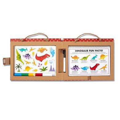 Melissa & Doug Natural Play: Play, Draw, Create Reusable Drawing & Magnet Kit - Dinosaurs