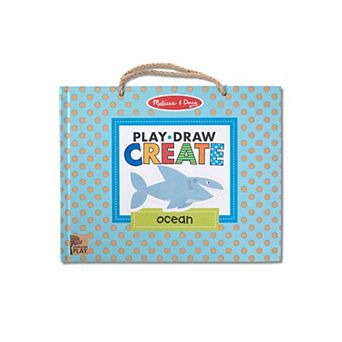 Melissa & Doug Natural Play: Play, Draw, Create Reusable Drawing & Magnet Kit - Ocean