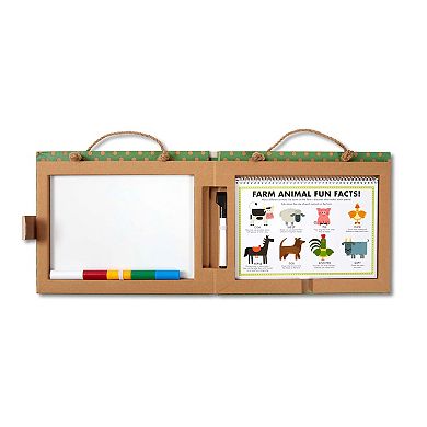 Melissa & Doug Natural Play: Play, Draw, Create Reusable Drawing & Magnet Kit - Farm