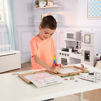 Melissa & Doug Natural Play: Play, Draw, Create Reusable Drawing & Magnet Kit - Farm
