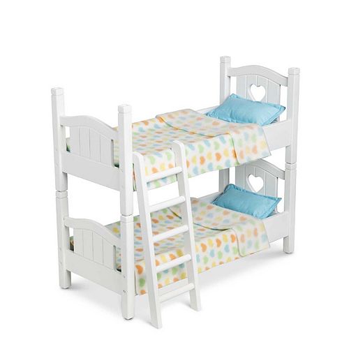 Erflies Doll Bunk Beds With Ladder, Bitty Baby Bunk Beds